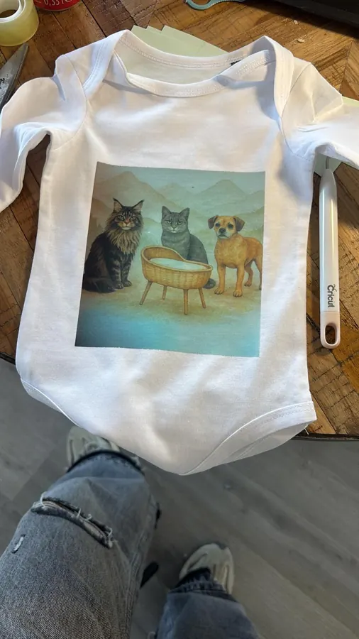 Rompertje met foto-opdruk van huisdieren