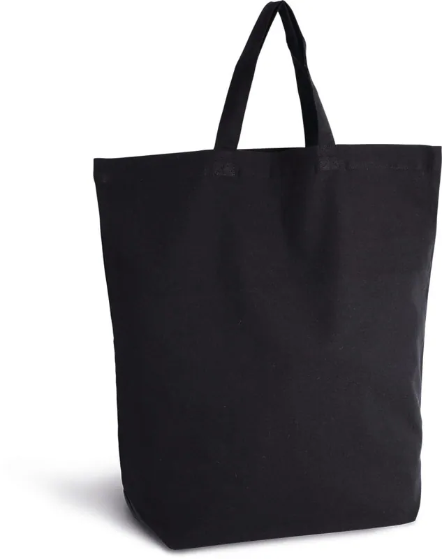 Shopper van katoen in Black