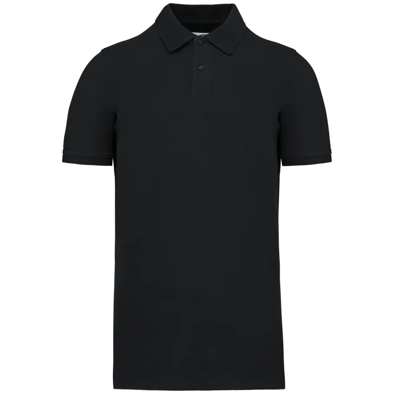 Piqué-herenpolo Bio180 in Black