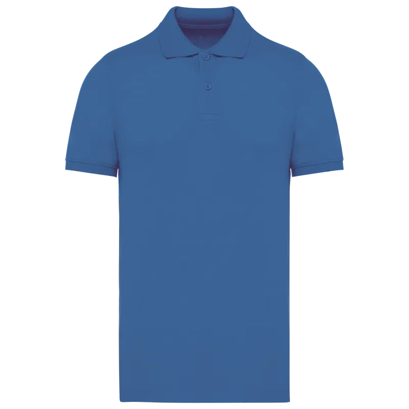 Piqué-herenpolo Bio180 in Light Royal Blue