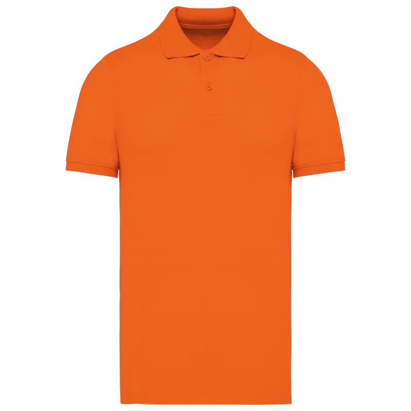 Piqué-herenpolo Bio180 in Orange