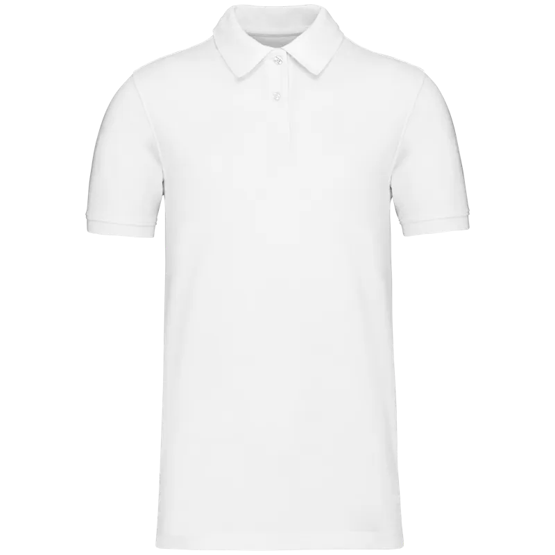 Piqué-herenpolo Bio180 in White