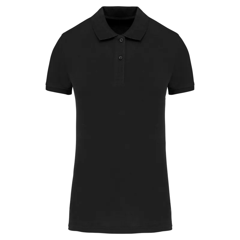 Piqué-damespolo Bio180 in Black