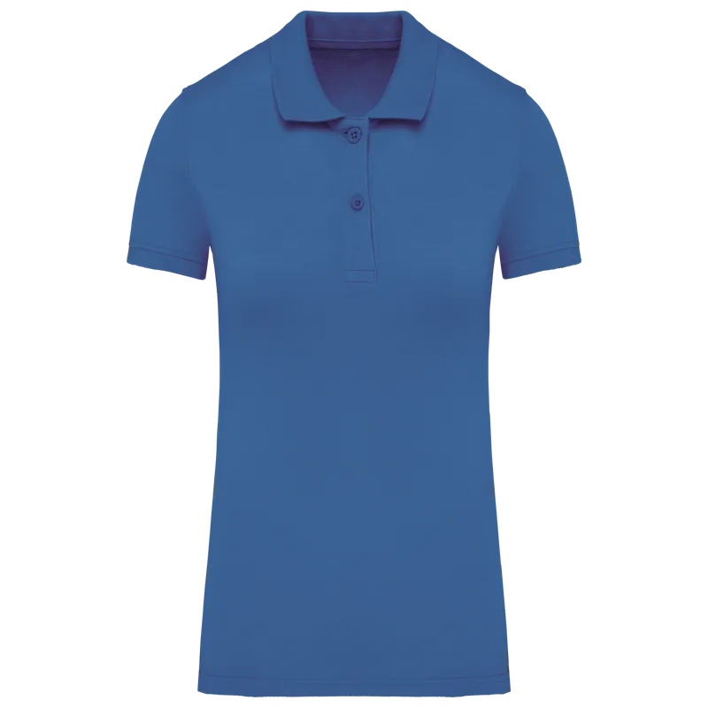 Piqué-damespolo Bio180 in Light Royal Blue
