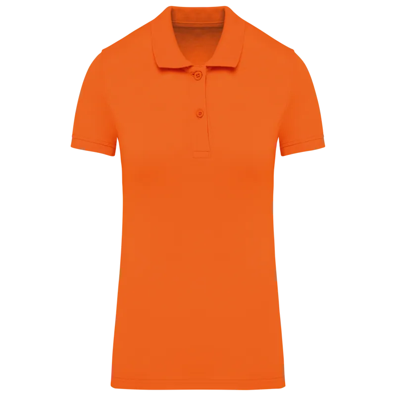 Piqué-damespolo Bio180 in Orange
