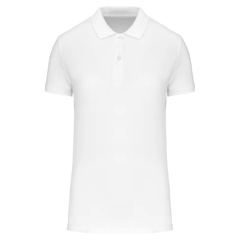Piqué-damespolo Bio180 in White