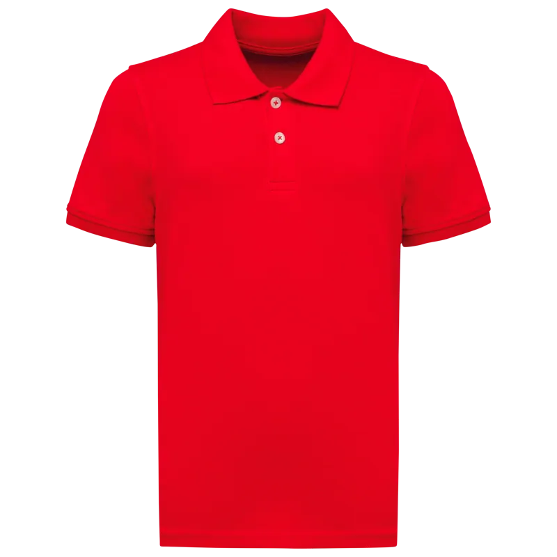 Bio180 piqué kinderpolo in Red