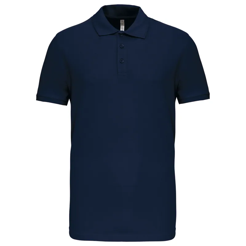 Piquépolo korte mouwen heren in Navy