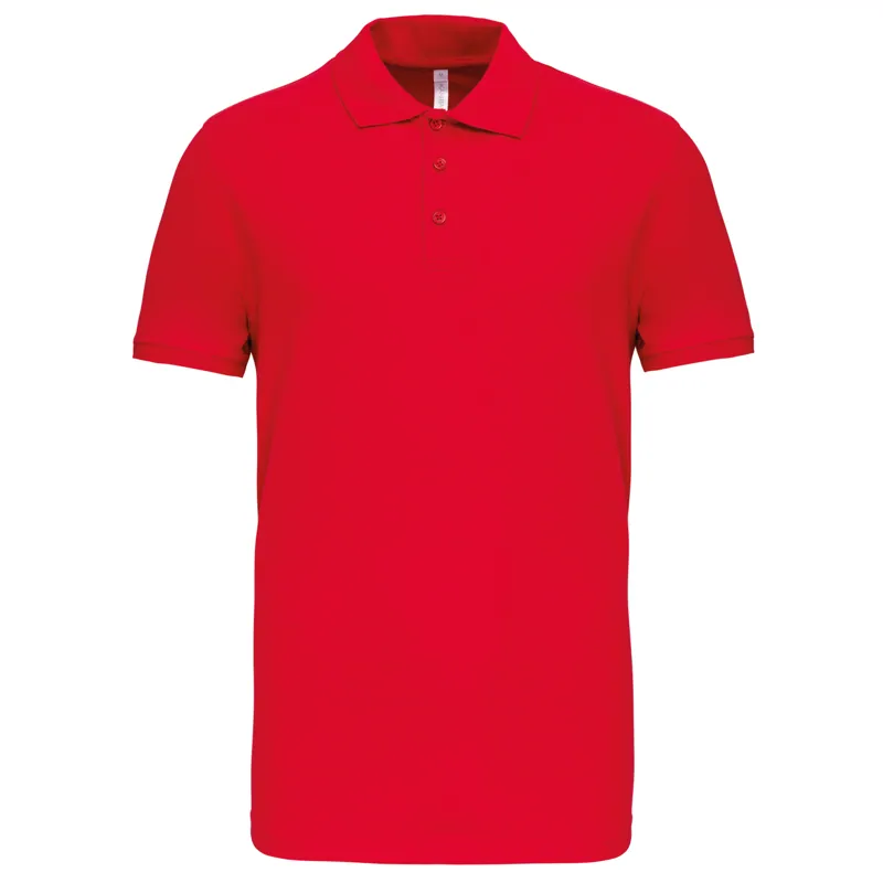 Piquépolo korte mouwen heren in Red