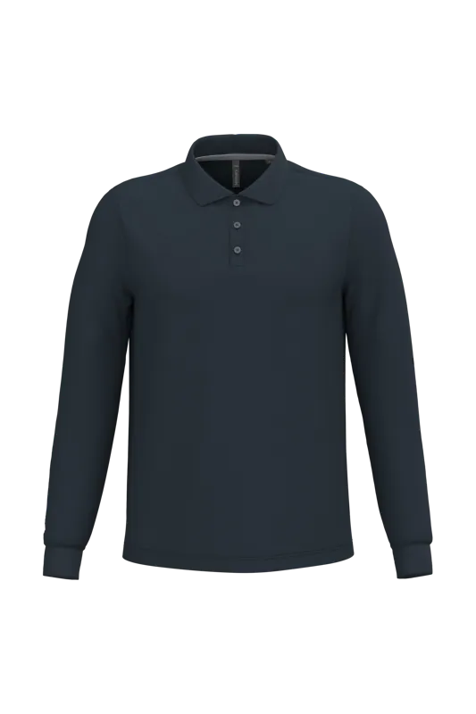 Polo lange mouwen in Navy