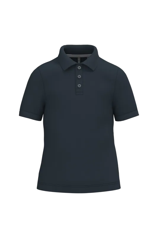 Kinderpolo korte mouwen in Navy