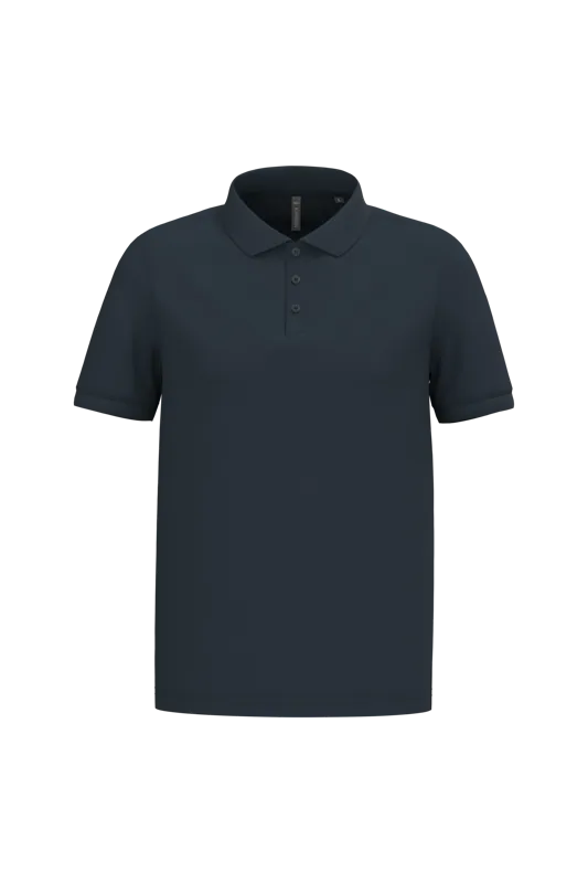 Piqué-herenpolo korte mouwen in Navy