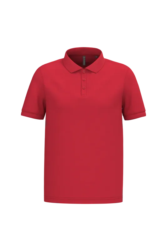 Piqué-herenpolo korte mouwen in Red