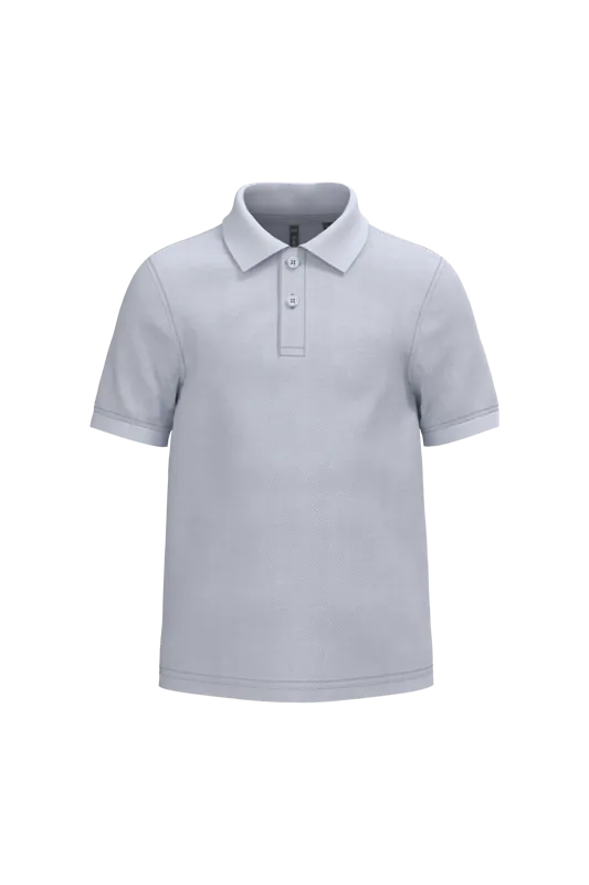 Kinderpolo met korte mouwen in White