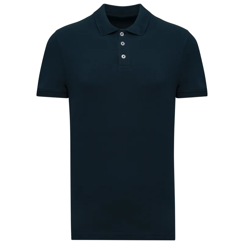 Piqué herenpolo in Navy