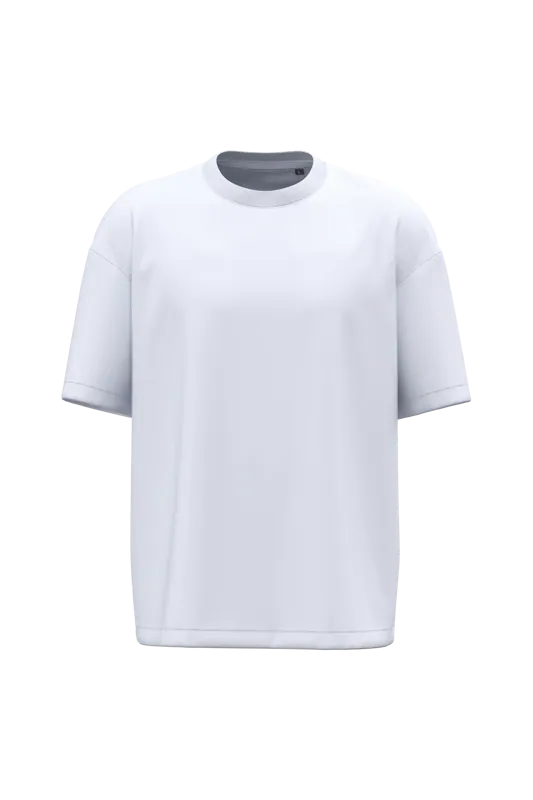 Oversized T-shirt korte mouwen uniseks in White