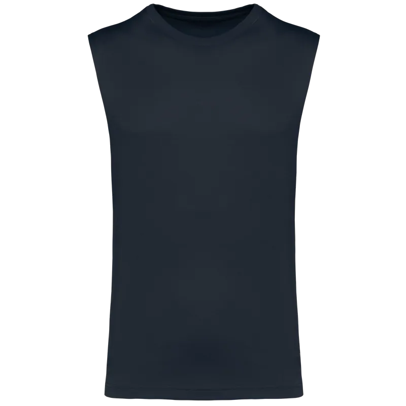 Mouwloos heren T-shirt Bio 150 IC in Navy
