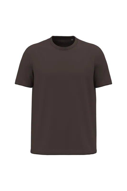 Heren T-shirt Bio150 in Chocolate
