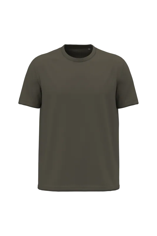 Heren T-shirt Bio150 in Dark Khaki