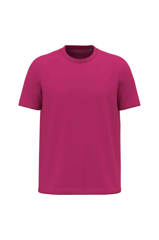 Heren T-shirt Bio150 in Fuchsia