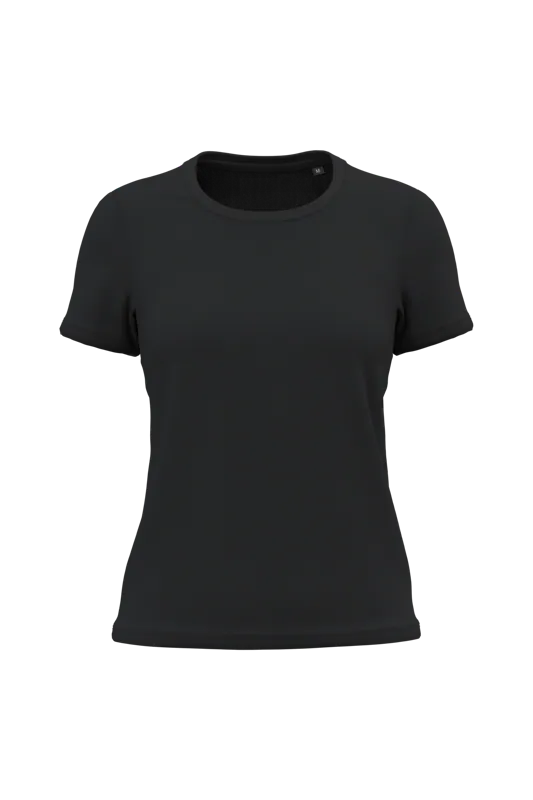 Dames T-shirt Bio150 in Black