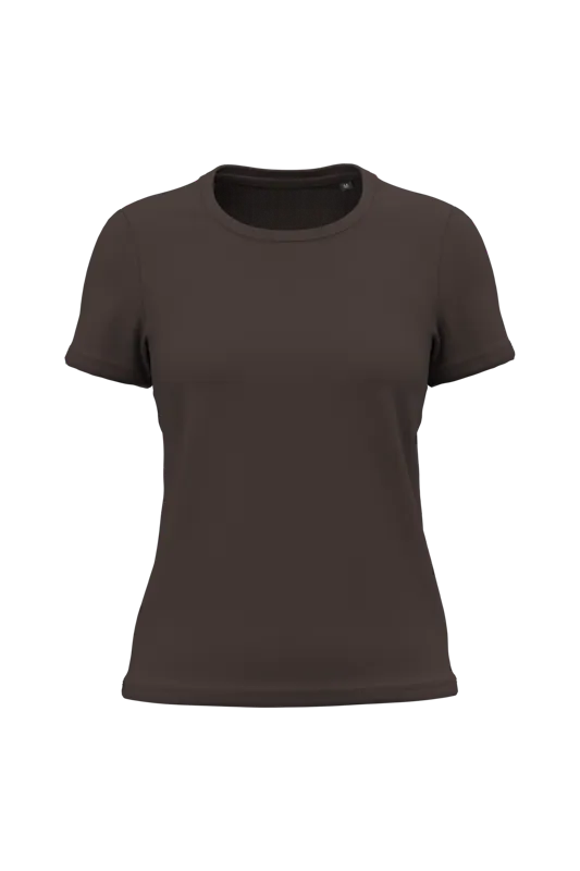Dames T-shirt Bio150 in Chocolate