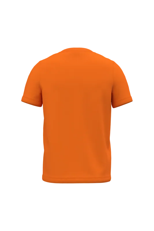 Kinder T-shirt Bio150 in Orange, achterkant