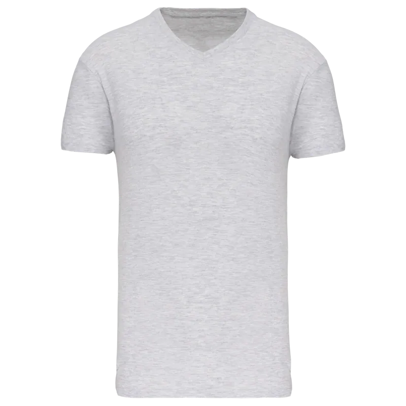 Heren-T-shirt BIO150 IC V-hals in Ash Heather