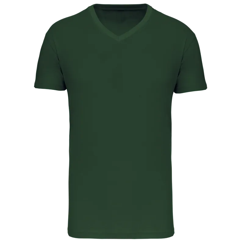 Heren-T-shirt BIO150 IC V-hals in Forest Green