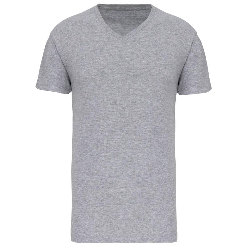 Heren-T-shirt BIO150 IC V-hals in Oxford Grey