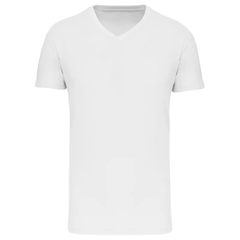 Heren-T-shirt BIO150 IC V-hals in White
