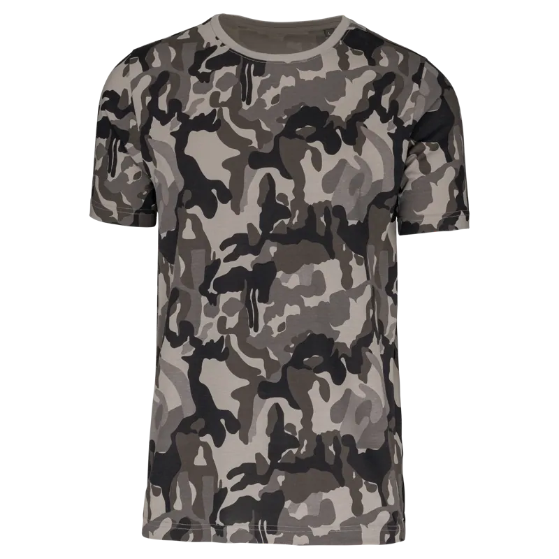 T-shirt camo korte mouwen in Grey Camouflage