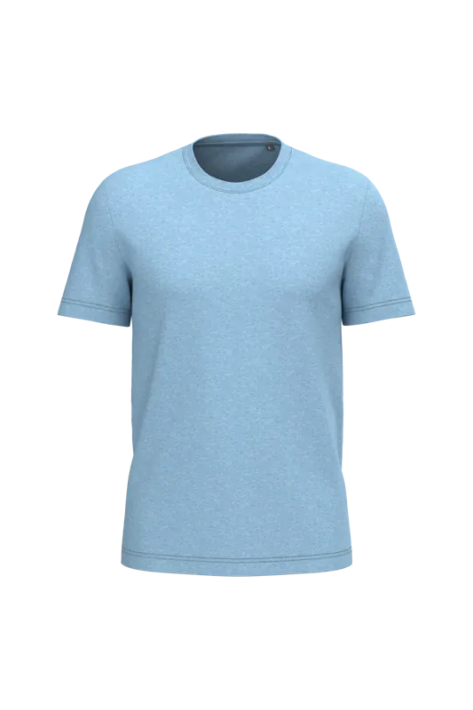 Heren T-shirt Bio190 IC in Cloudy Blue Heather