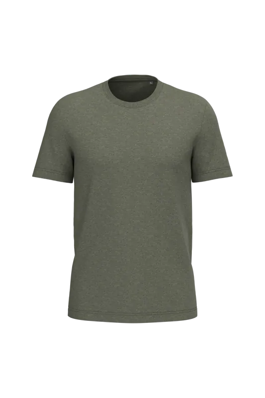 Heren T-shirt Bio190 IC in Green Marble Heather