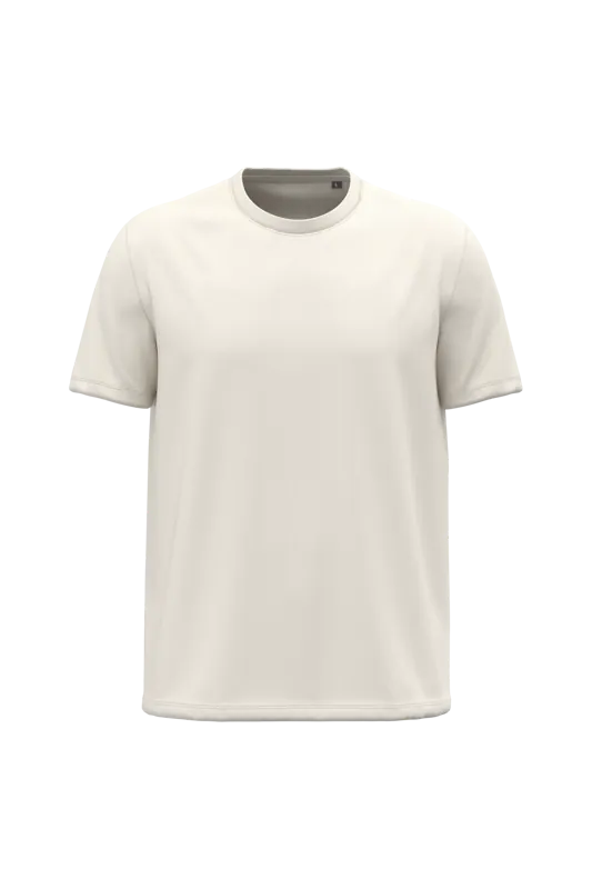 Heren T-shirt Bio190 in Coconut Milk