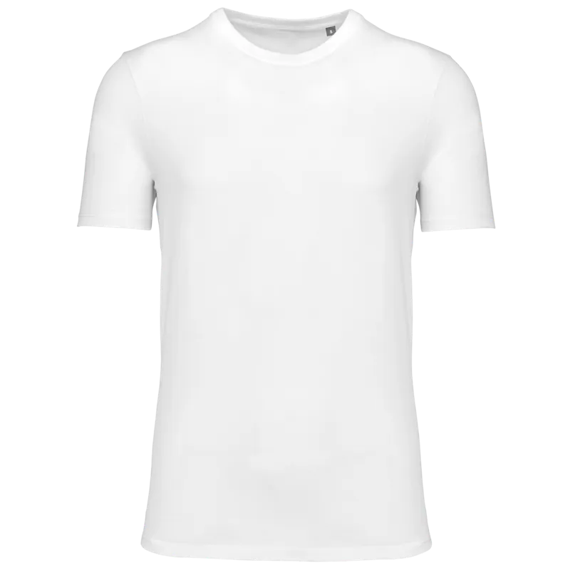 T-shirt ronde hals met korte mouwen uniseks in White