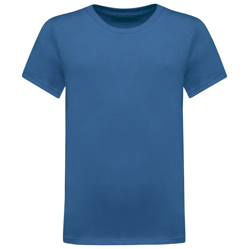 T-shirt ronde hals kinderen in Light Royal Blue