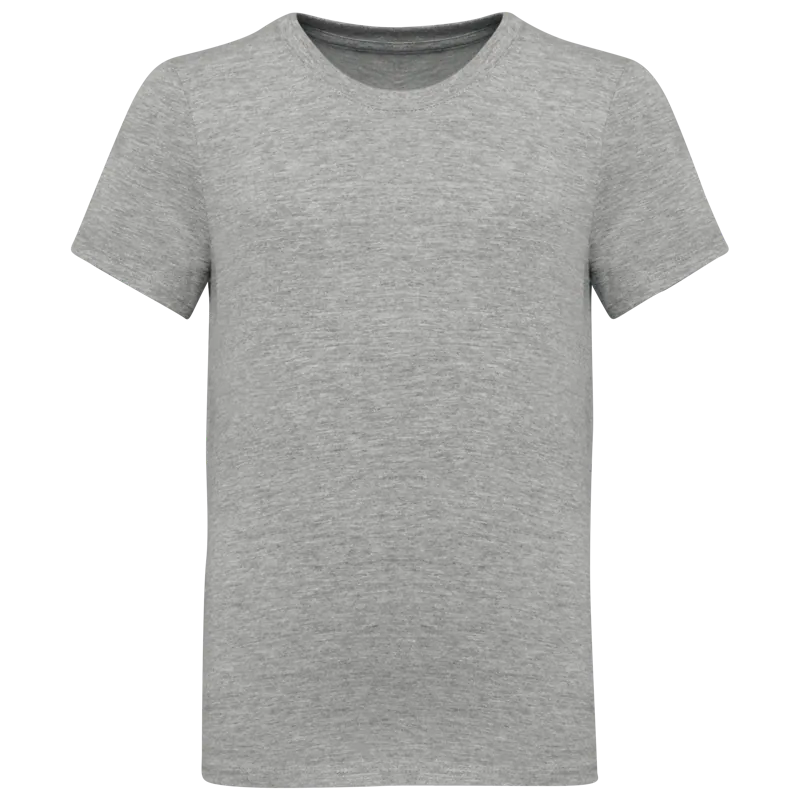 T-shirt ronde hals kinderen in Oxford Grey