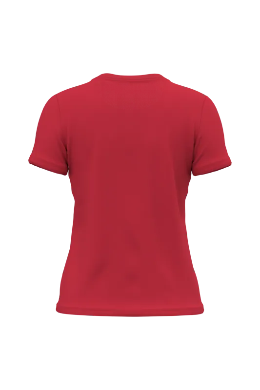 Dames T-shirt Bio190 IC in Red, achterkant