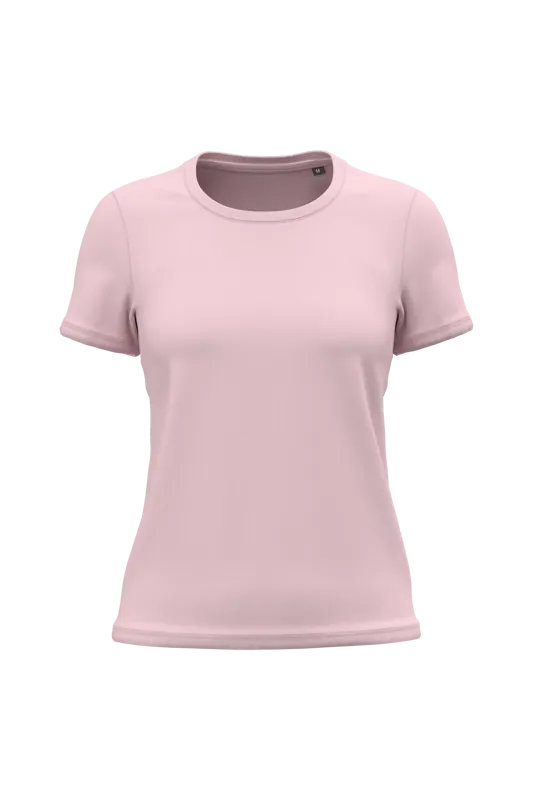 Dames T-shirt Bio190 IC in Pale Pink