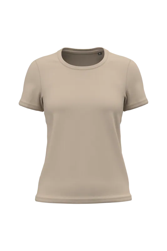 Dames T-shirt Bio190 in Light Sand