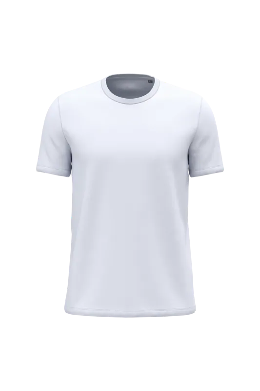 Uniseks T-shirt korte mouwen ronde hals in White