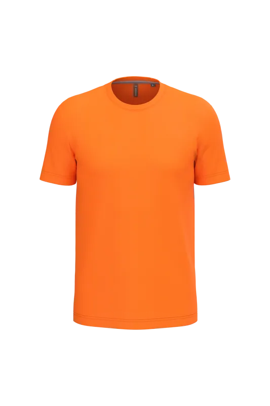 T-shirt ronde hals korte mouwen in Orange