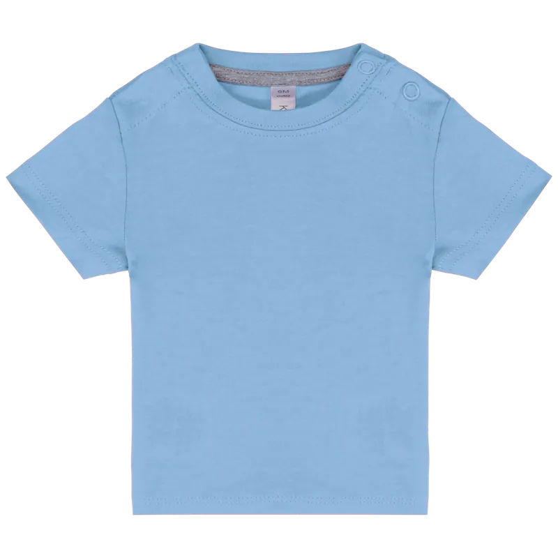 Baby-T-shirt korte mouwen in Sky Blue