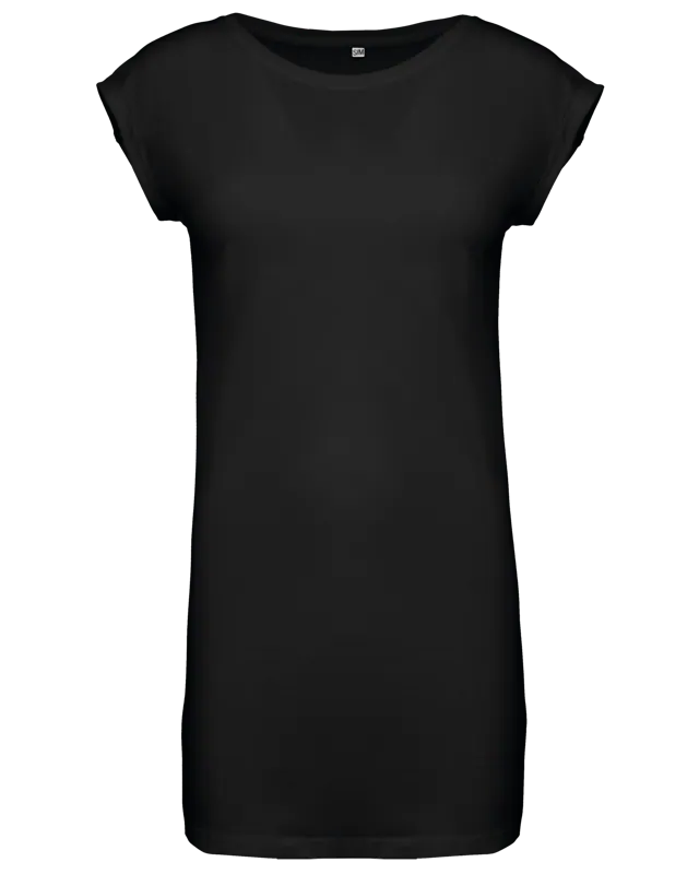 Lang dames-T-shirt in Black