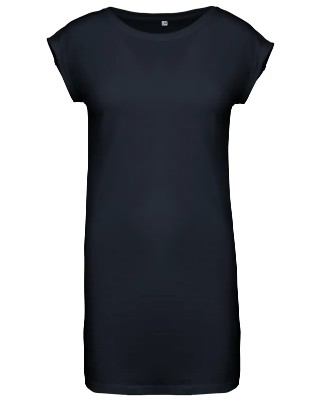 Lang dames-T-shirt in Navy