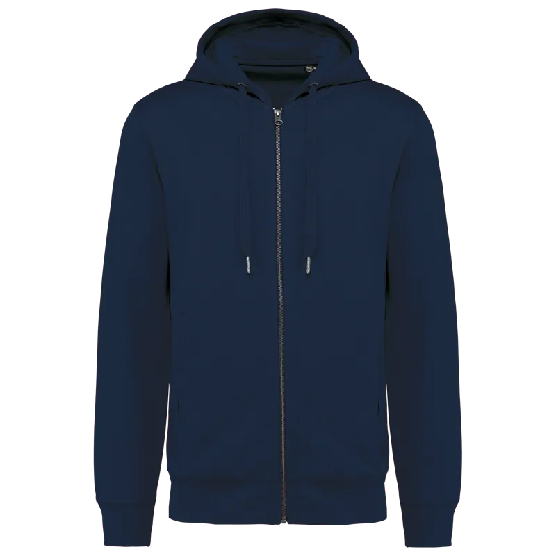 Ecologisch uniseks sweatvest met capuchon in Navy