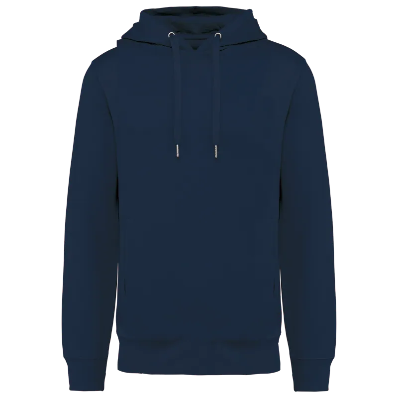 Ecologische uniseks sweater met capuchon in Navy