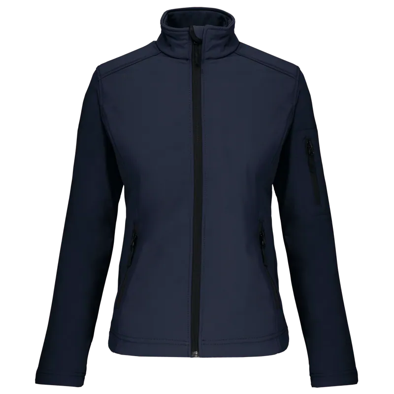 Dames softshell jas in Navy