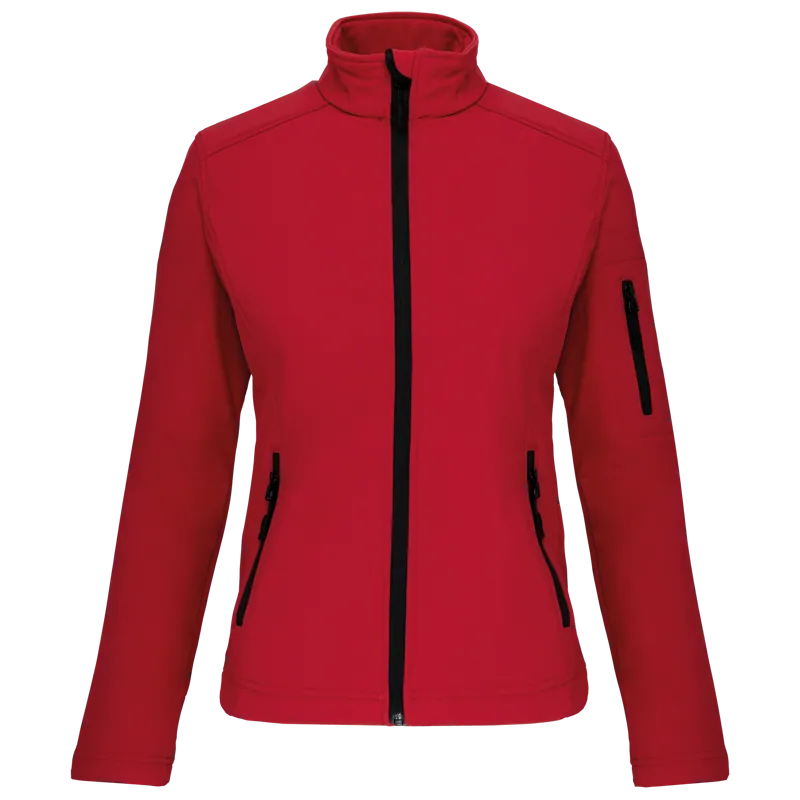 Dames softshell jas in Red